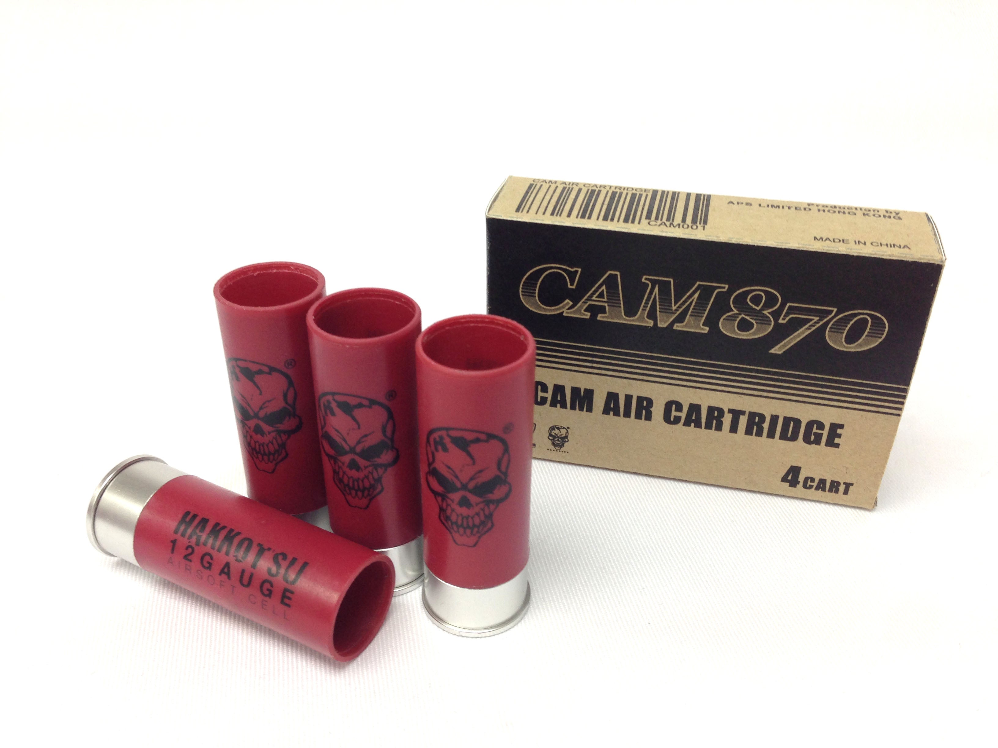 APS Co2 SMART Shotgun Shells for CAM870 Shell Ejecting Airsoft Shotguns (4pcs / Pack) - Red