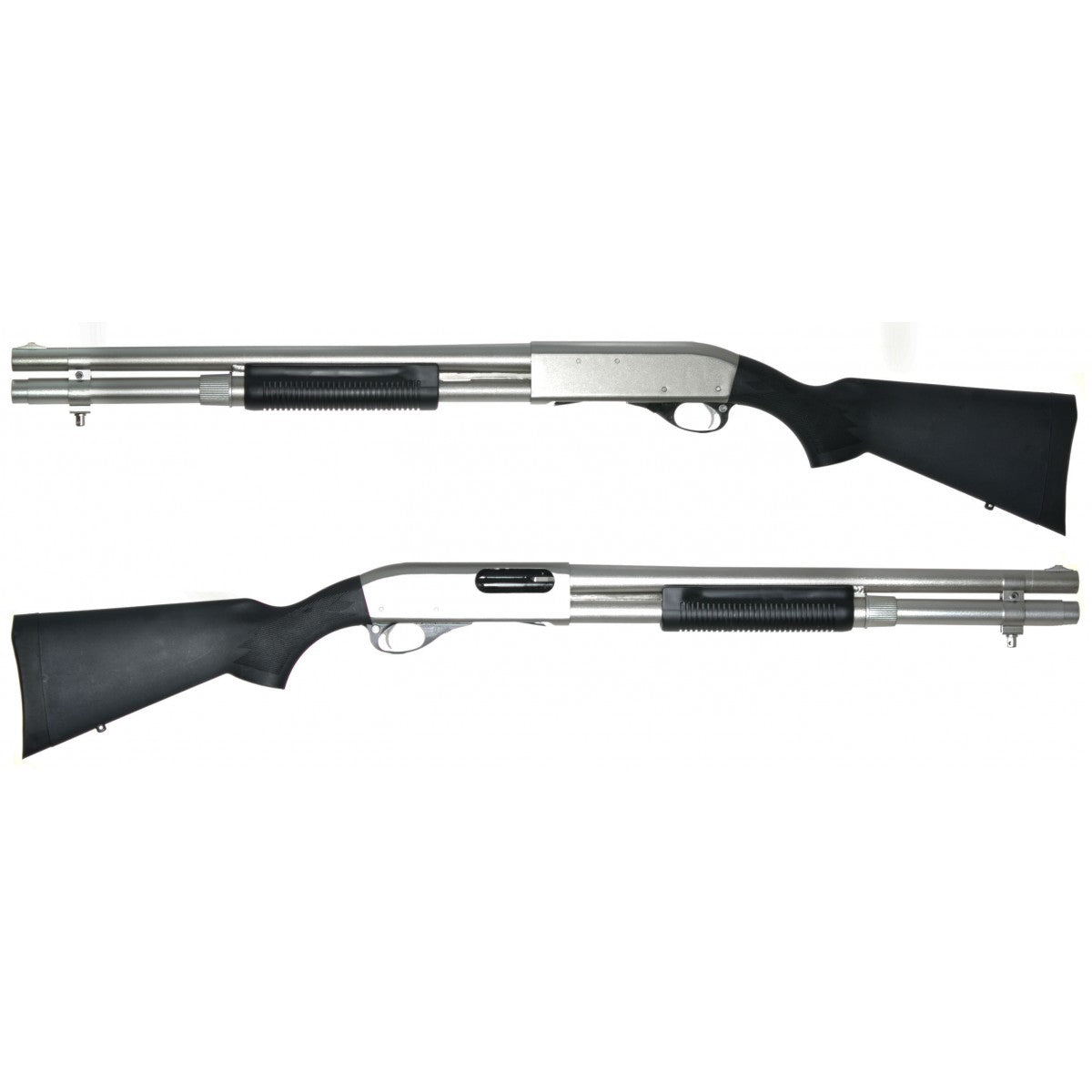APS CAM 870 MKIII Shell ejecting co2 airsoft shotgun Marine Model silver