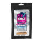 Waldo Dynamics Levar Nozzle packaging with a retro-style design on a white background