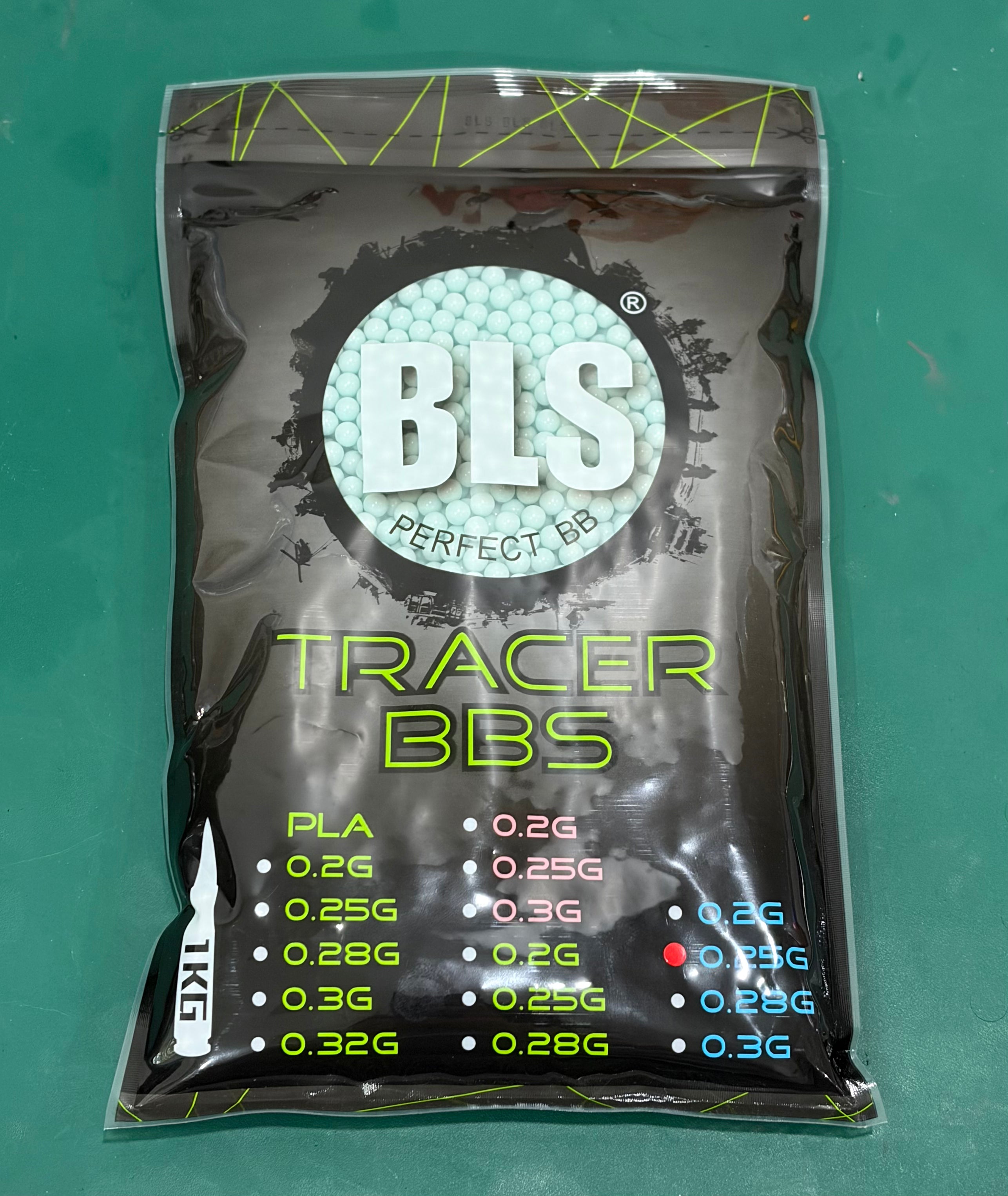 BLS BIO 0.25G BLUE TRACER BBs - 1 BAG/1KG