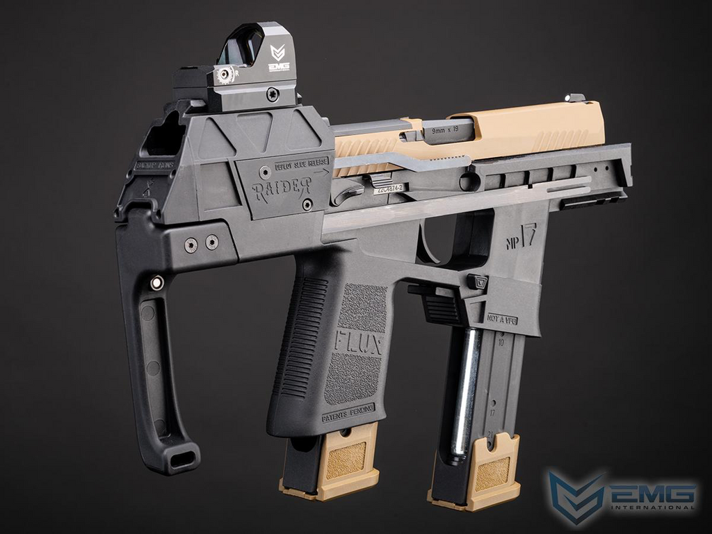 EMG Flux Defense Raider PDW套件，带SIG Sauer ProForce VFC P320 M17 气动GBB软气枪