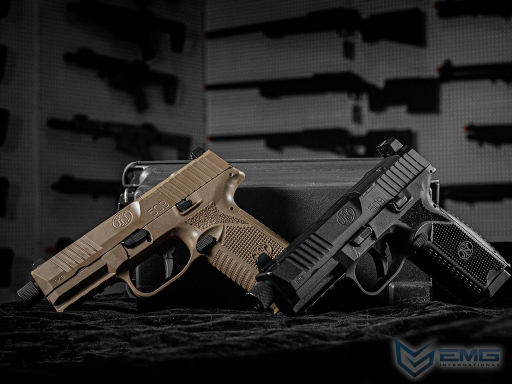 EMG x FN® 509 Gas Blowback Airsoft Pistol - Cybergun