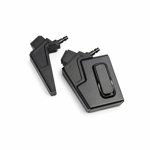 Two black HPA devices on a white background