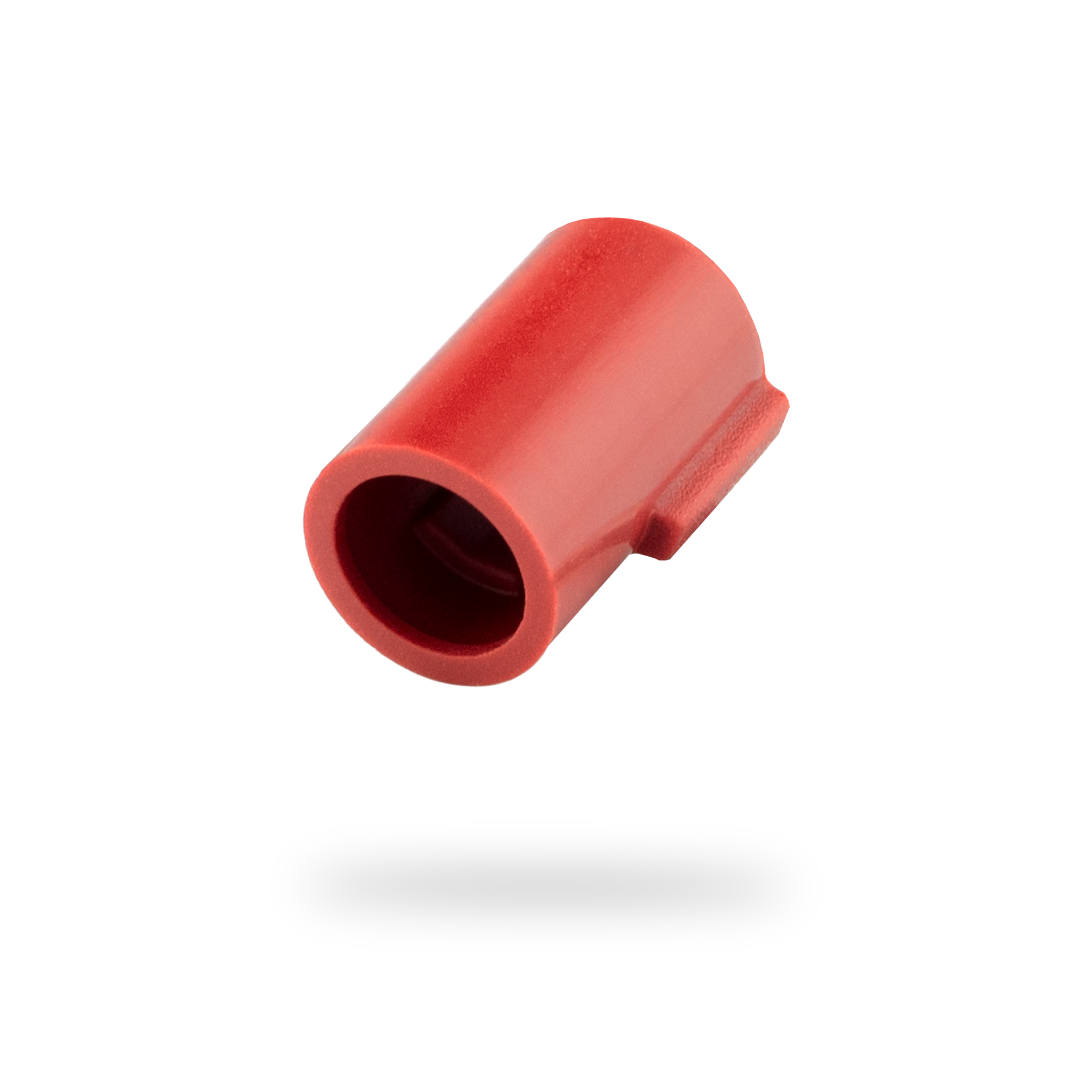 Red bucking on a white background