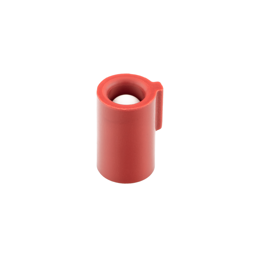 Red hop up on a white background