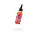 Bottle of Waldo Dynamics silicone lube on a white background
