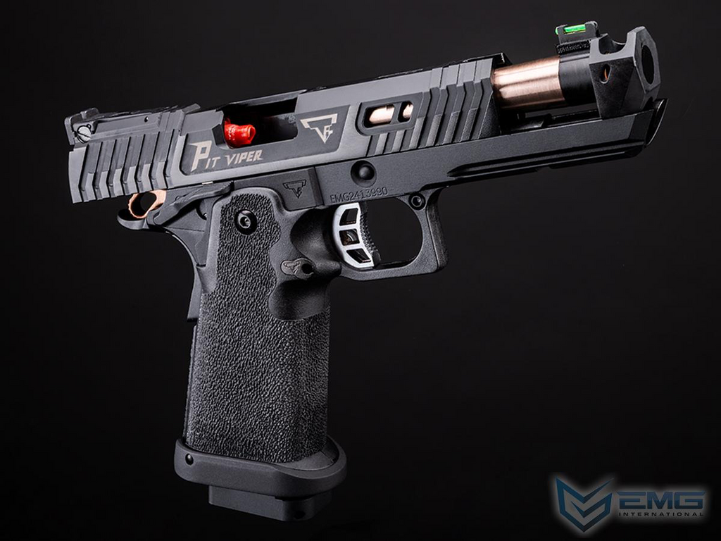 EMG x Taran Tactical Innovations JW4 2011 Pit Viper Airsoft Training Pistol-STEEL SLIDE VERSION