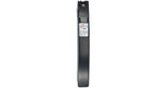 Black belt with visible brand label on a white background