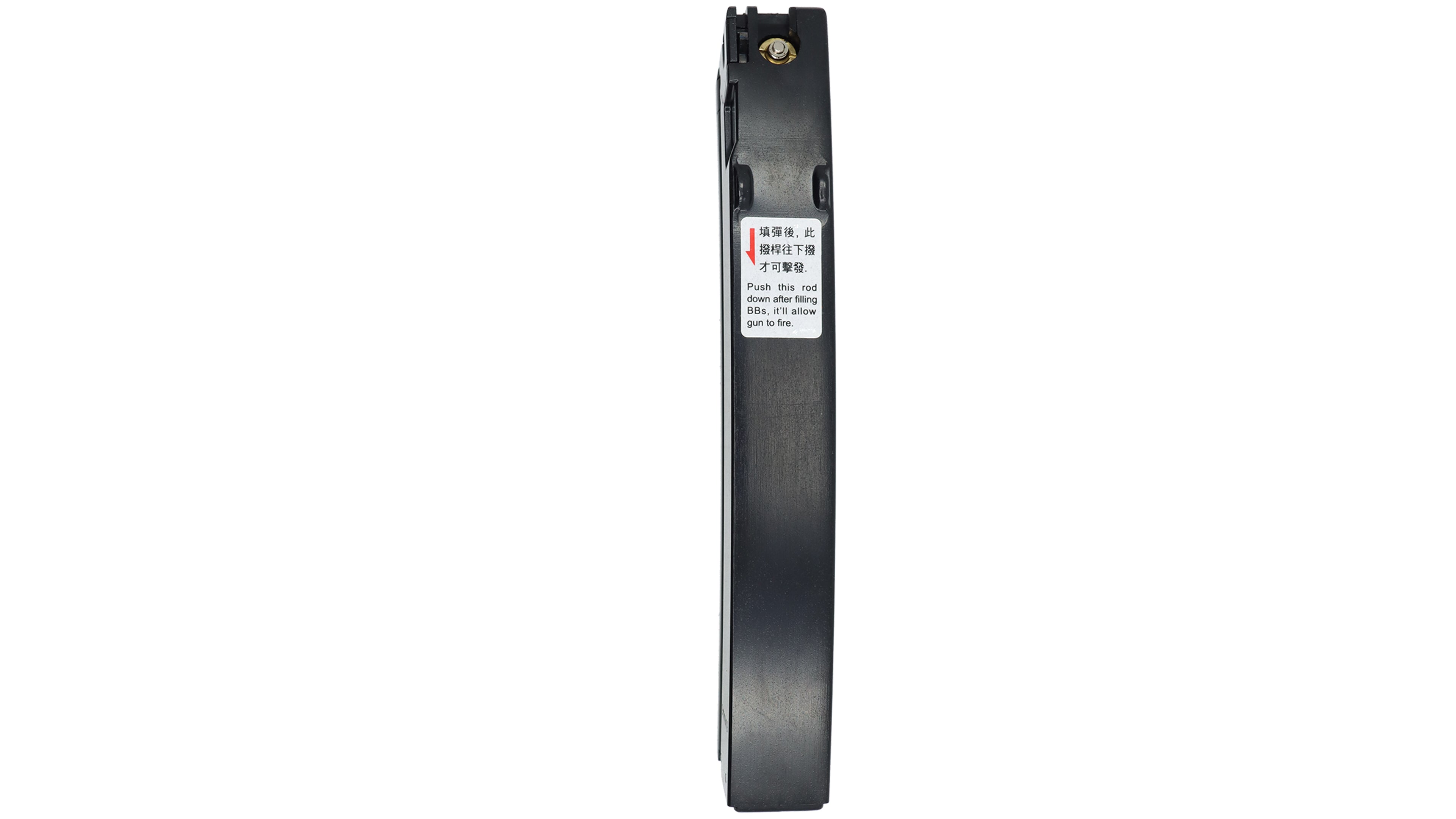 Black belt with visible brand label on a white background