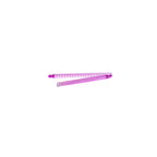 Two pink metal springs on a white background