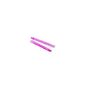 Two pink metal springs on a white background