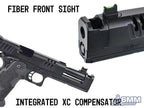 6mmProShop x Staccato XC 2011 Gas Blowback T8 Airsoft Pistol w/ Muzzle Compensator