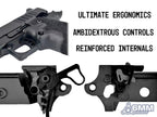 6mmProShop x Staccato XC 2011 Gas Blowback T8 Airsoft Pistol w/ Muzzle Compensator